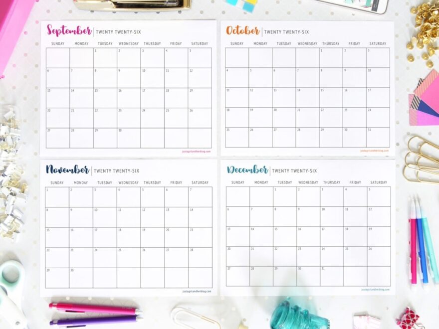 Free Printable Calendar 2026 Abby Organizes