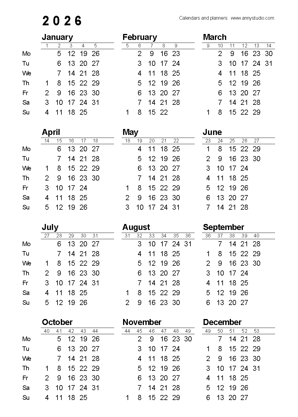 Free Printable Student Planner 2026 2027