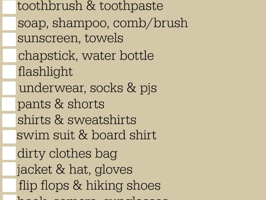 Free Printable Camping Checklists To Make Packing Easy