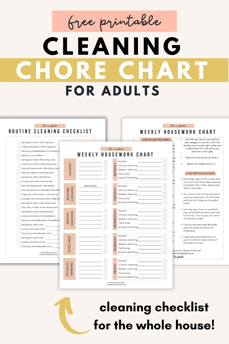 Printable Chore Chart Huge Printable Chore Chart Huge
