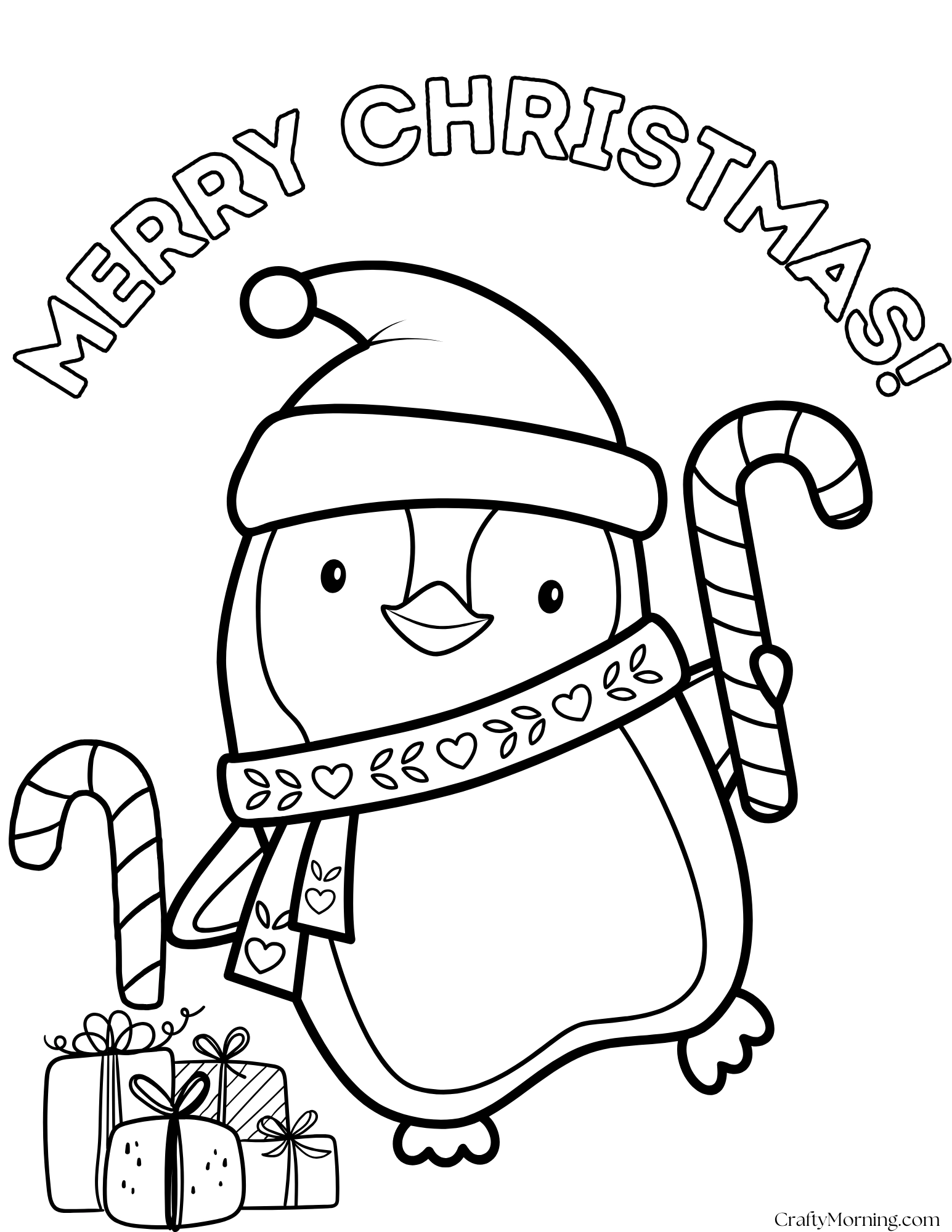 Printable Christmas Color Sheet