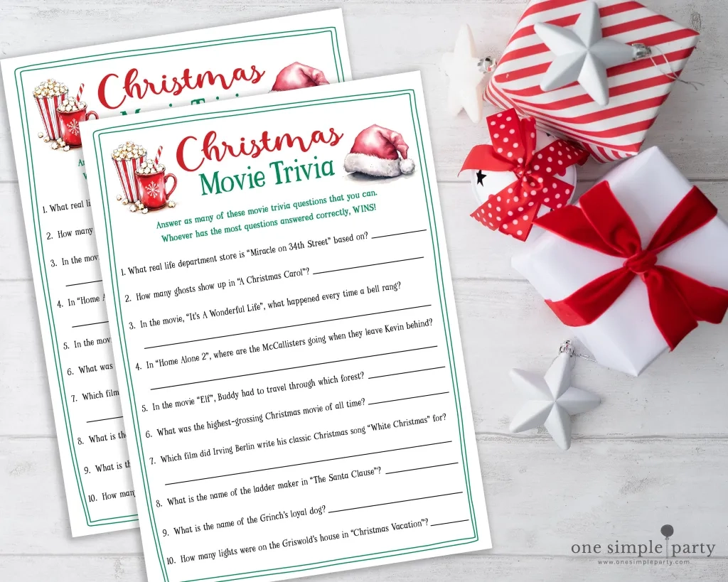 Free Printable Christmas Trivia Games