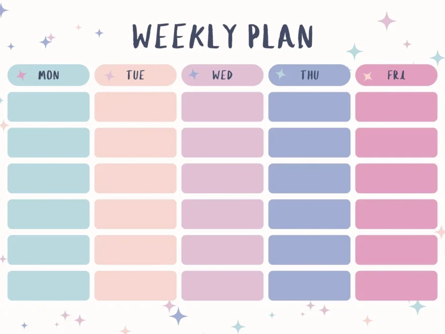 Free Printable Class Schedule Templates To Customize Canva