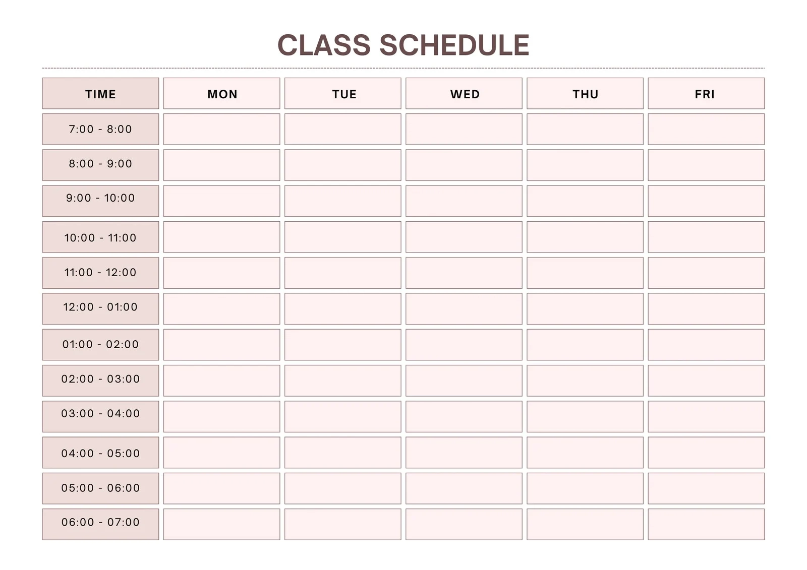 Free Printable Grid For Schedule Free Printable Grid For Schedule