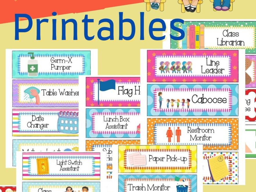FREE Printable Classroom Jobs PDF To Use Now Leap Of Faith Crafting