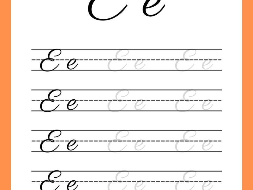 Free Printable Cursive Writing Worksheet Templates Canva