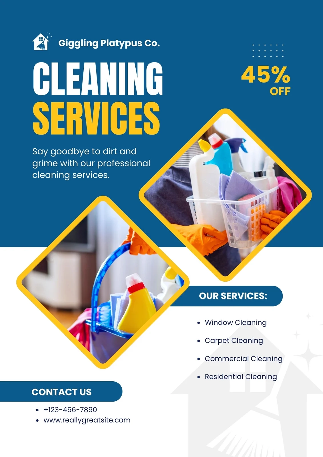 Free Printable Customizable Cleaning Flyer Templates Canva