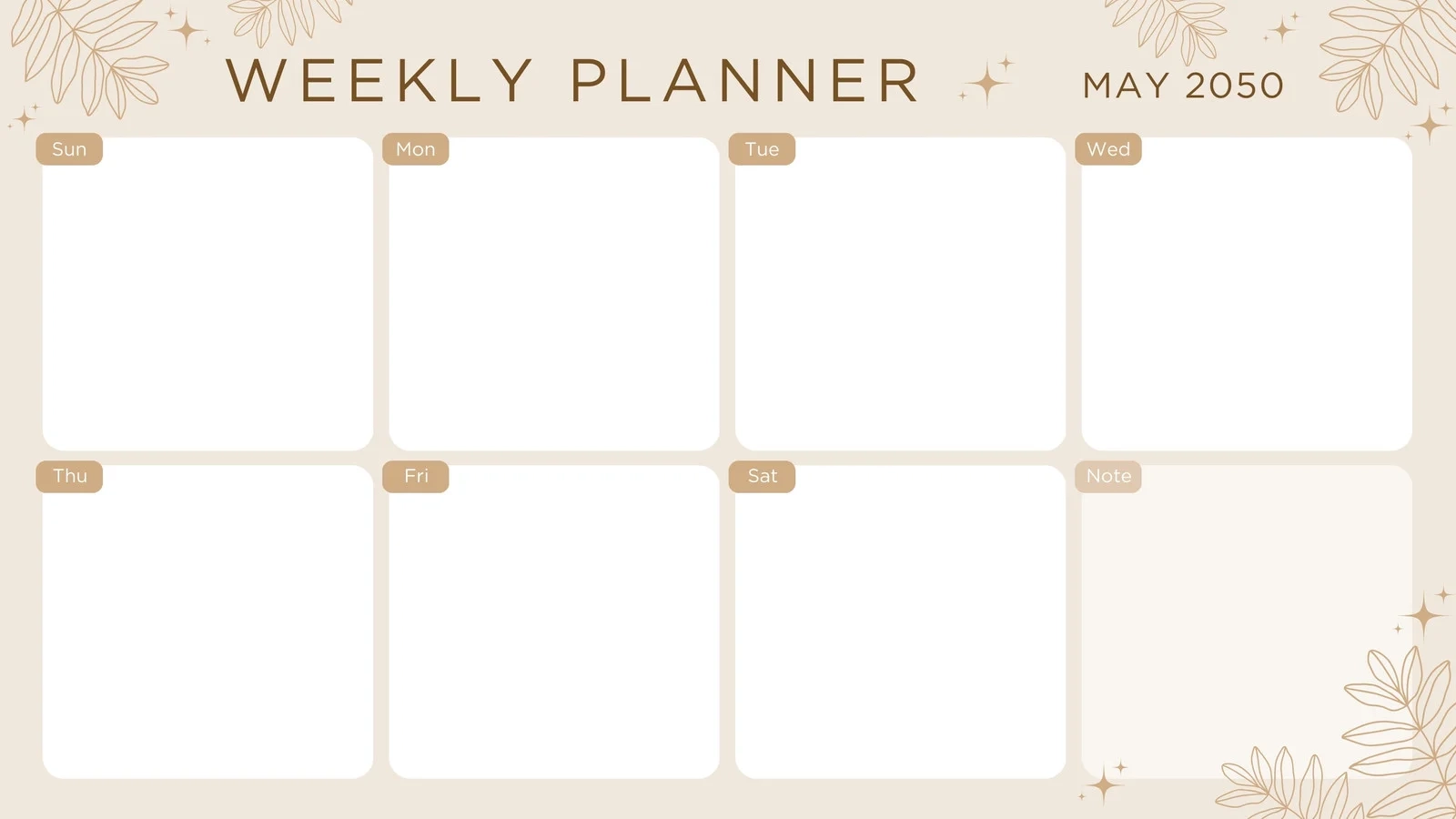 Weekly Planner Printable Editable Book Printing
