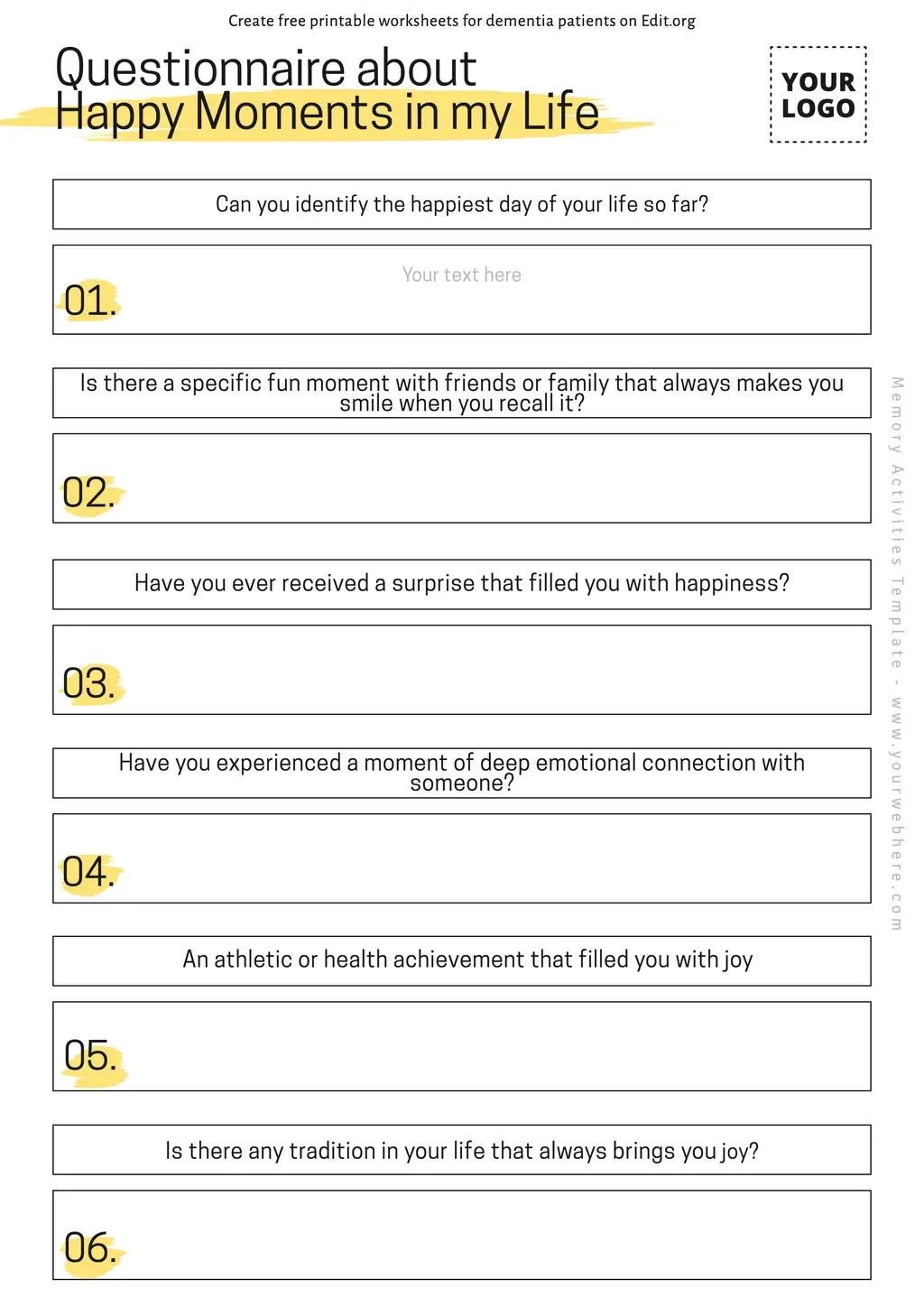 Printable Activity Sheets For Seniors