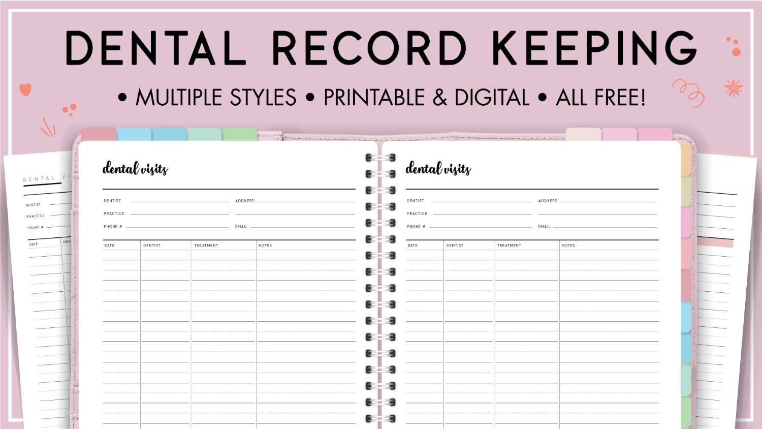 Free Printable Record Keeping Sheets