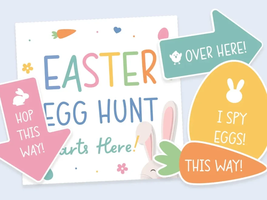 Free Printable Easter Egg Hunt Signs Favorite Printables