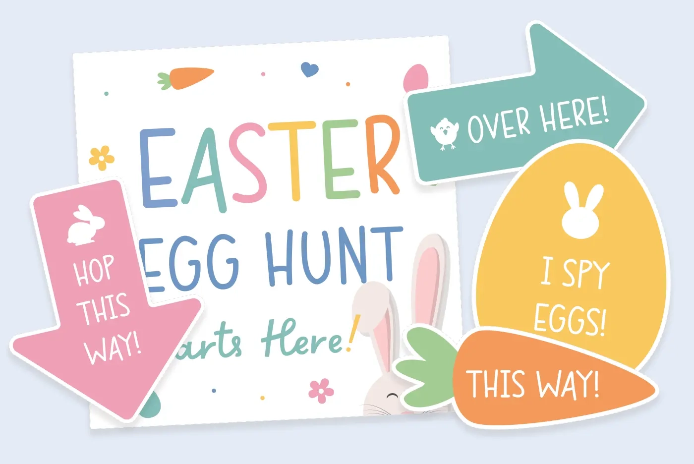 Free Printable Easter Egg Hunt Signs Favorite Printables