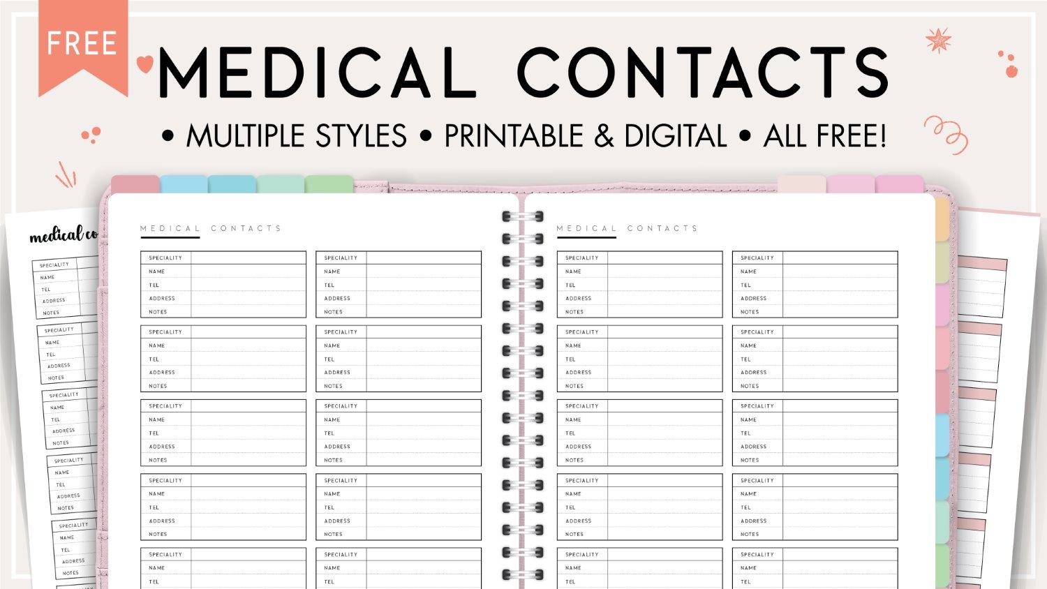 List Of Printable Medical Templates
