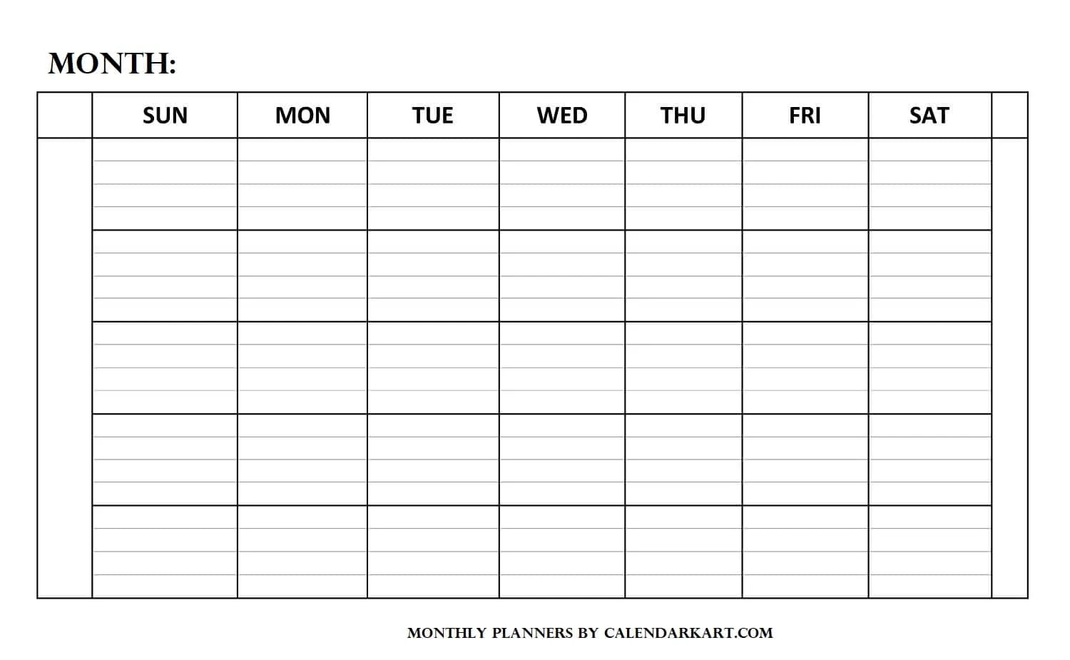 Monthly Planner Sheets Printable