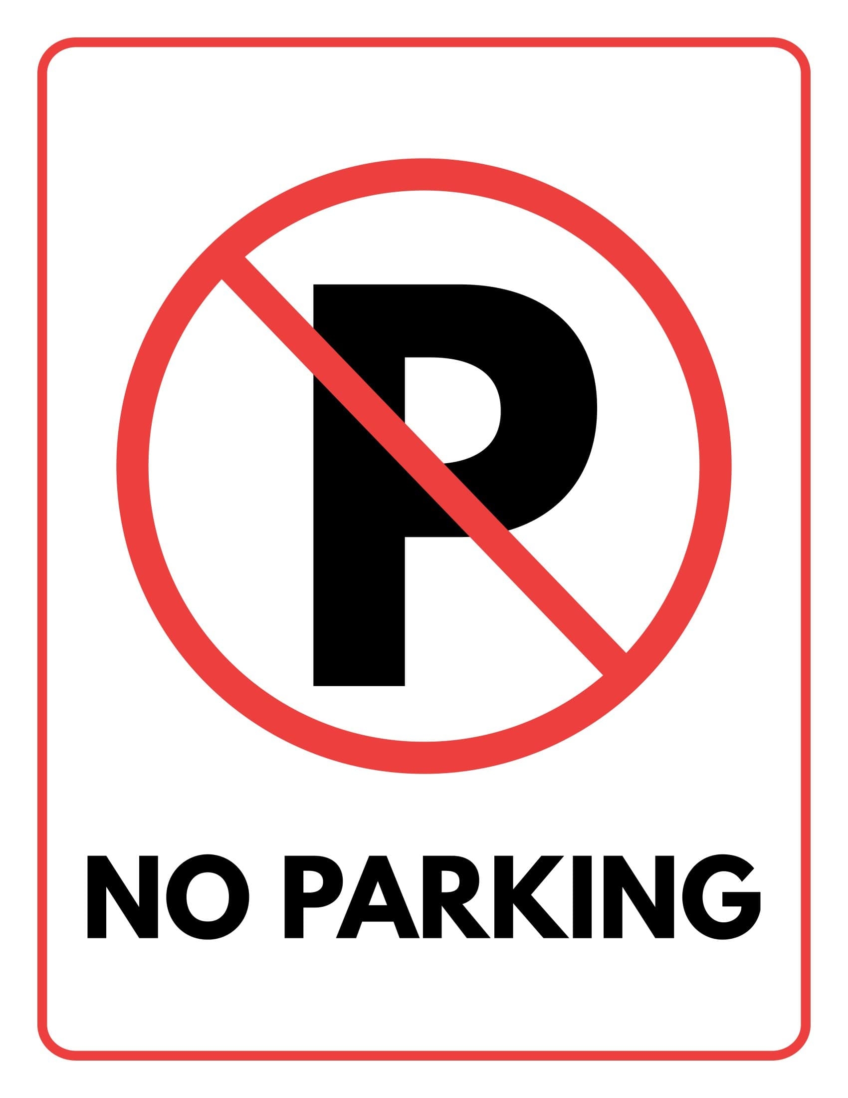Printable Temporary No Parking Signs Moving