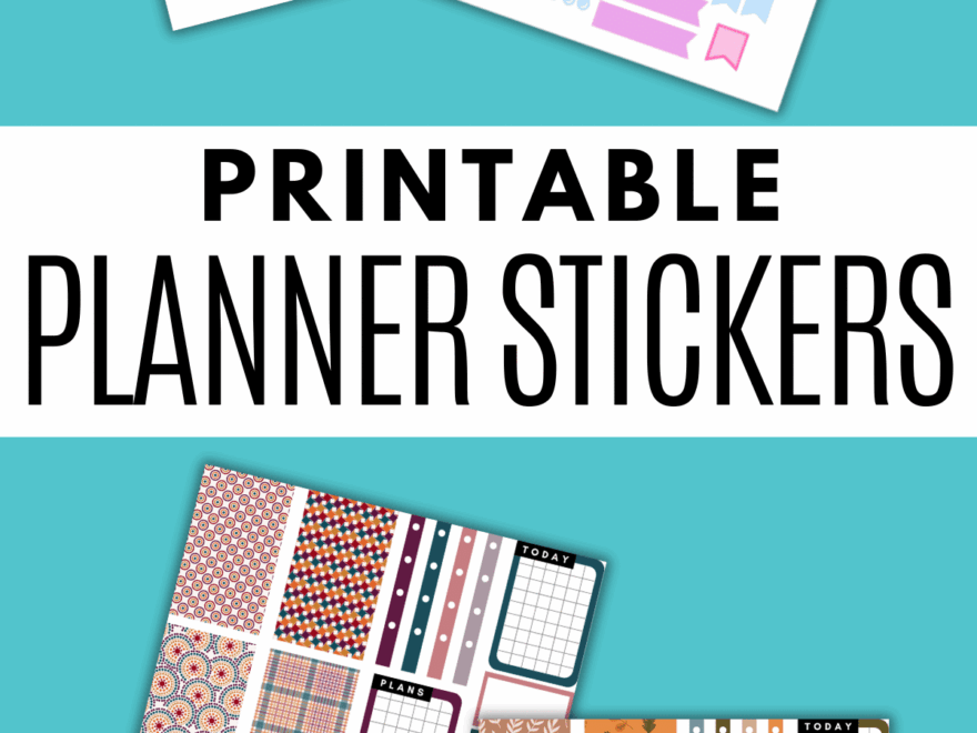 FREE Printable Planner Stickers Learn How To Print Cut