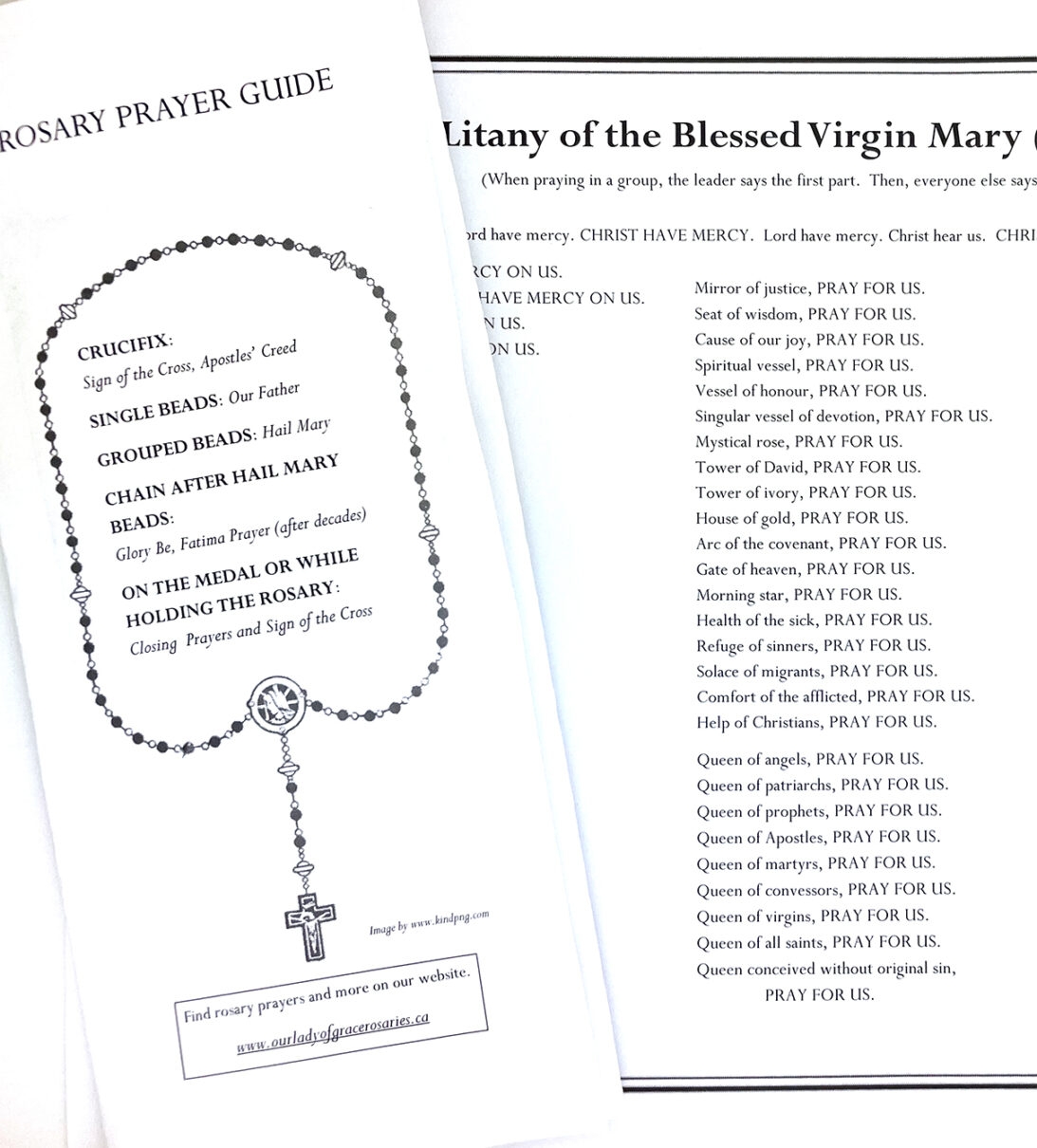 Free Printable Prayers Our Lady Of Grace Rosaries