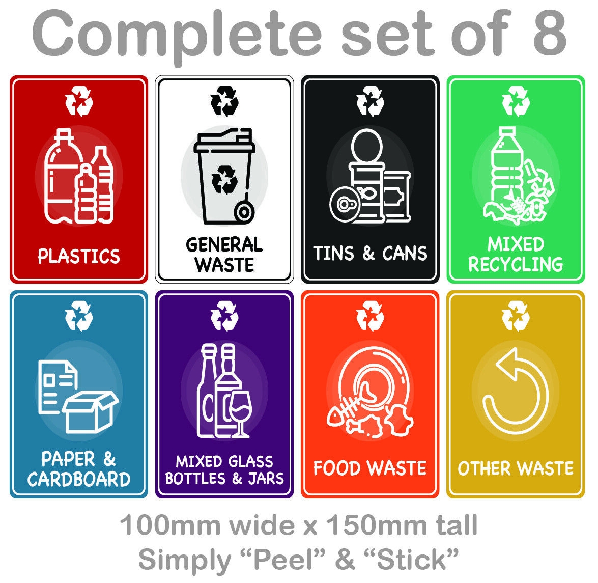 Free Printable Mixed Recycling Sign