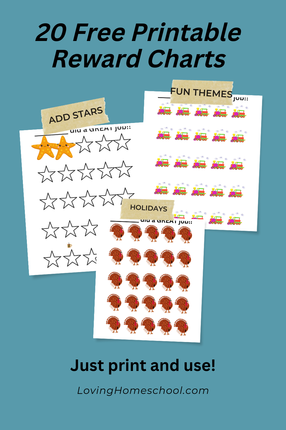 Printable Incentive Sticker Chart
