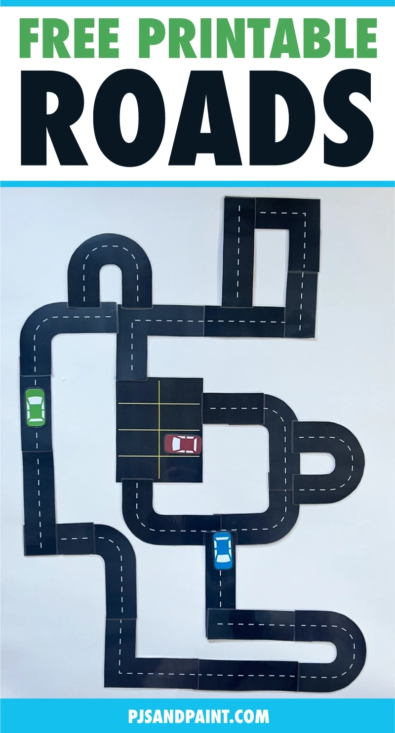 Free Printable Road Template Pjs And Paint