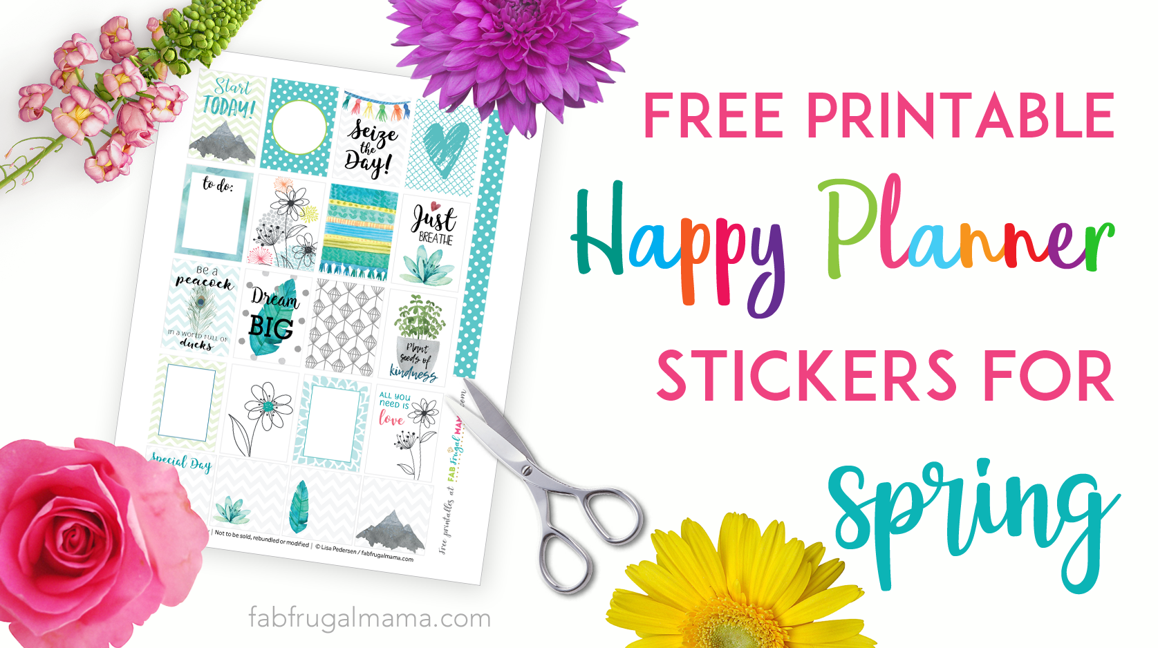 Big Happy Planner Free Printable Stickers