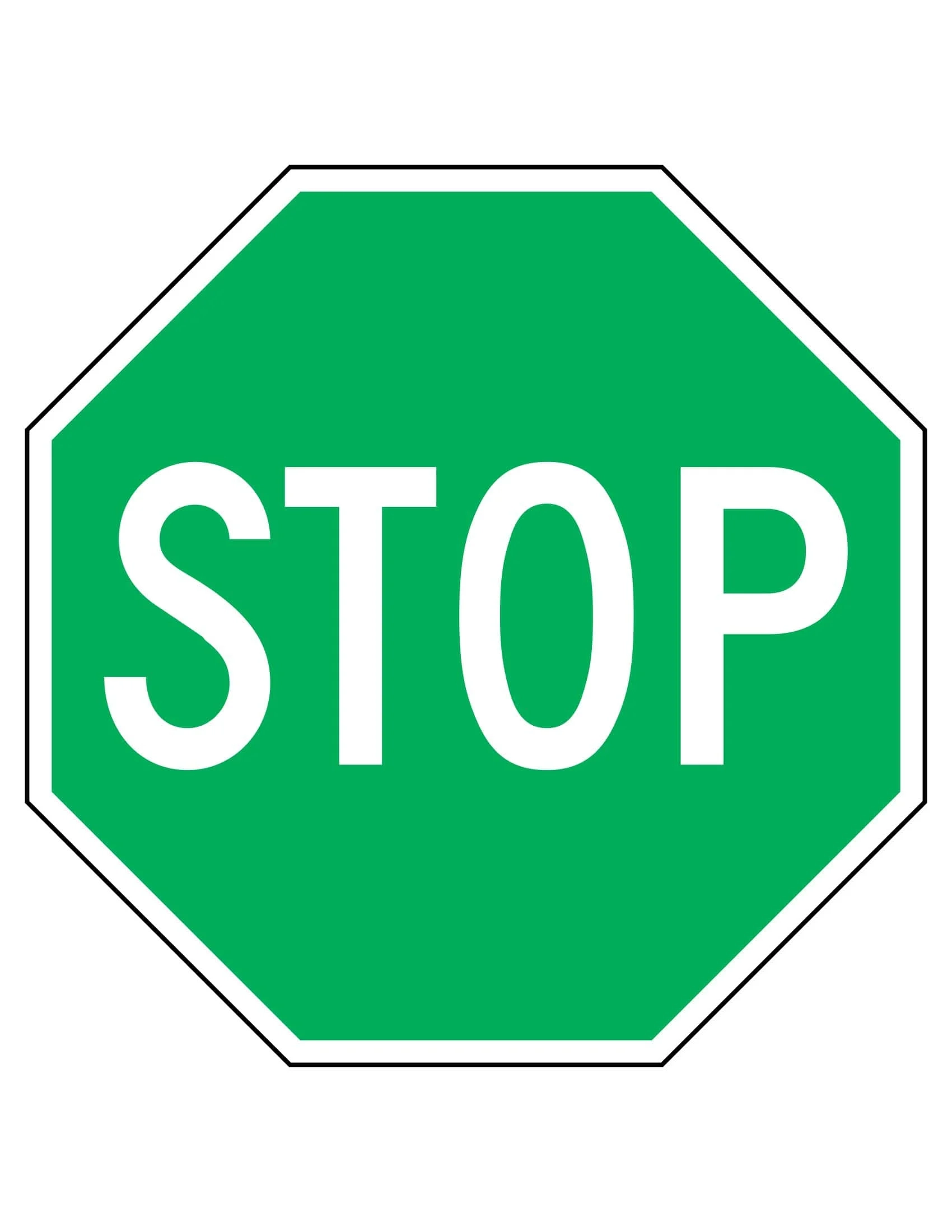 Free Printable Stop Sign Template