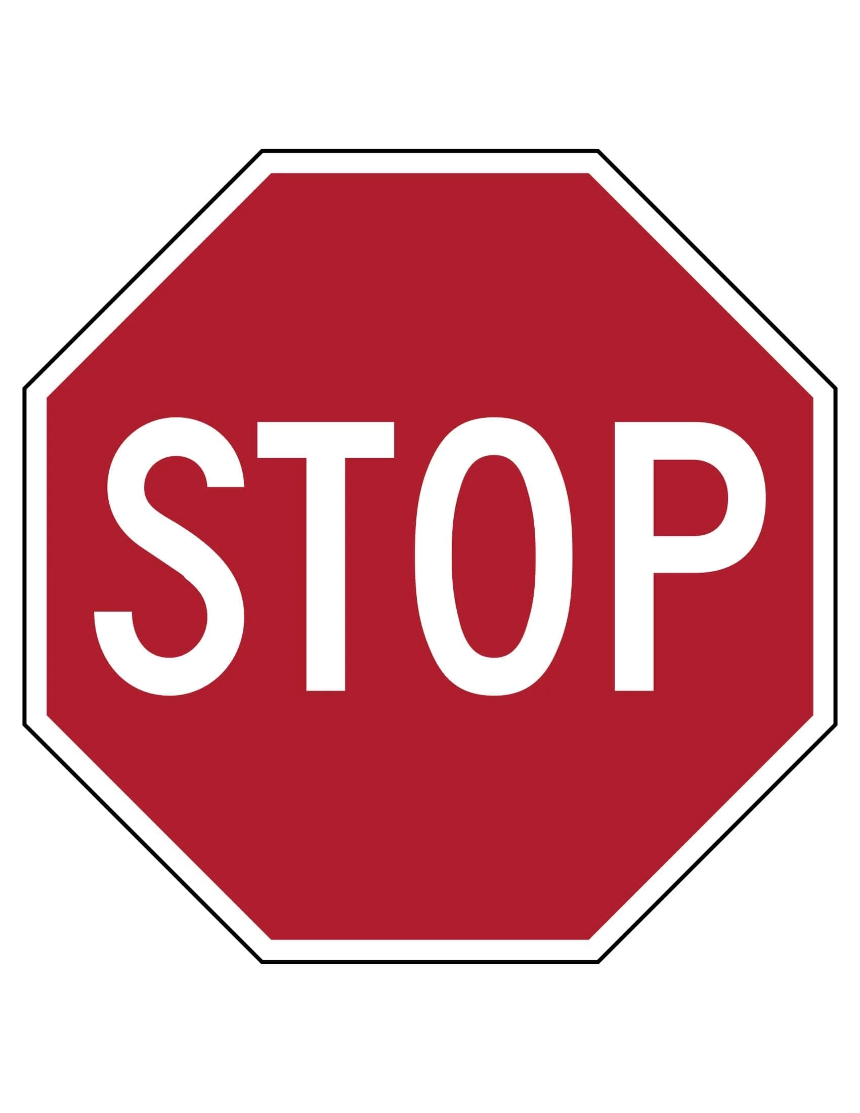 Free Printable Stop Sign Templates Word PDF Blank Editable