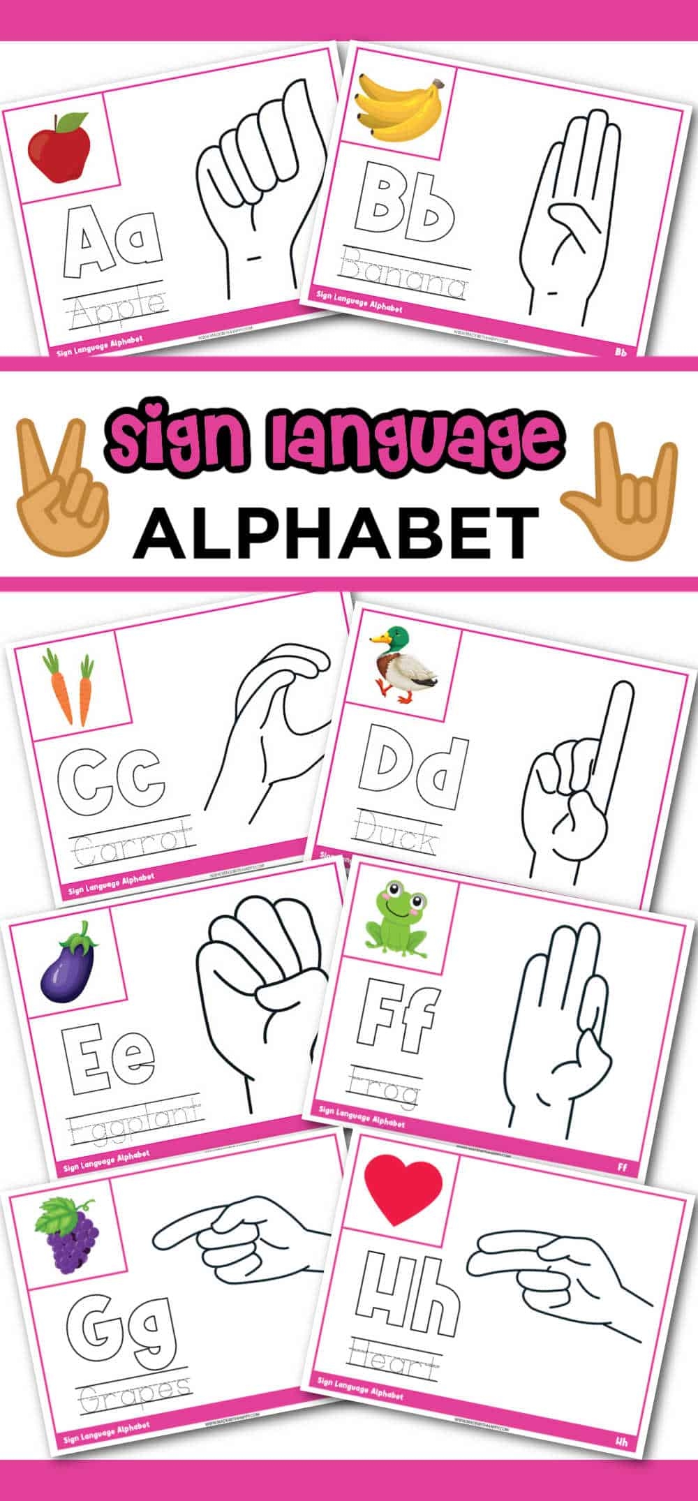 Printables Of Things In Sign Language
