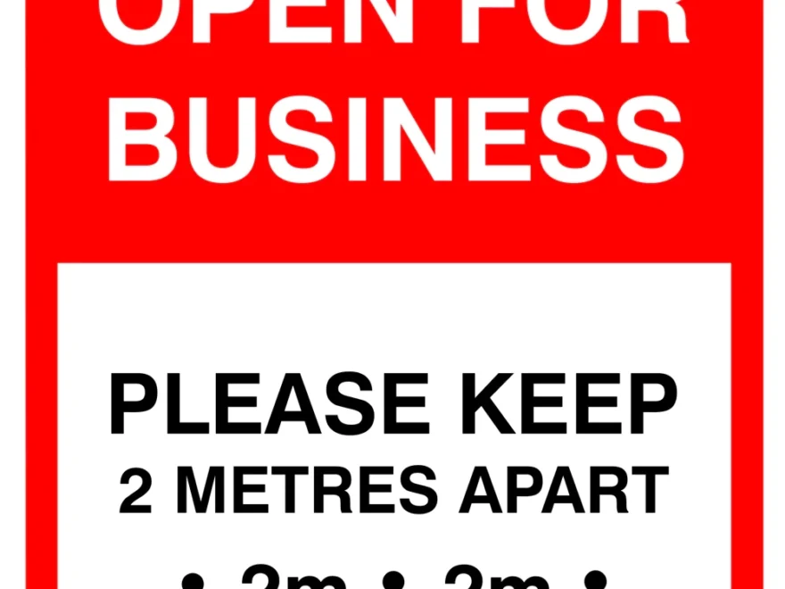 Free Social Distancing Sign Templates For Coronavirus UK Safety Stor