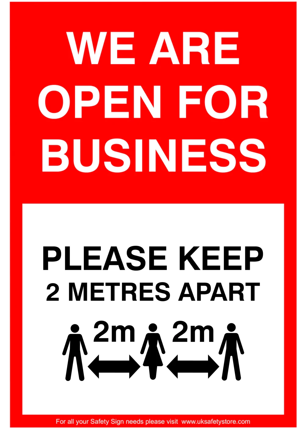 Free Social Distancing Sign Templates For Coronavirus UK Safety Stor