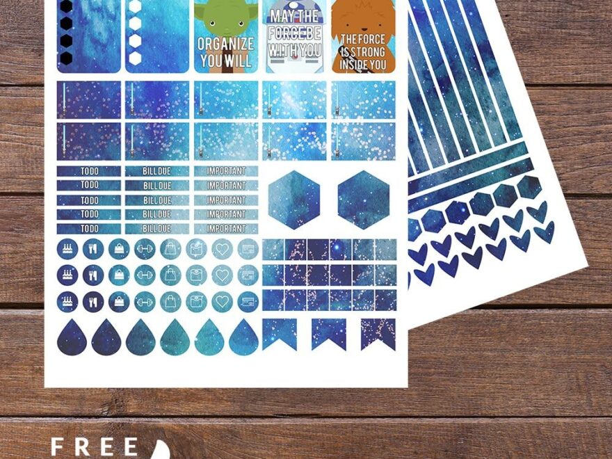 FREE Star Wars Printable Planner Stickers Bird s Eye Meeple