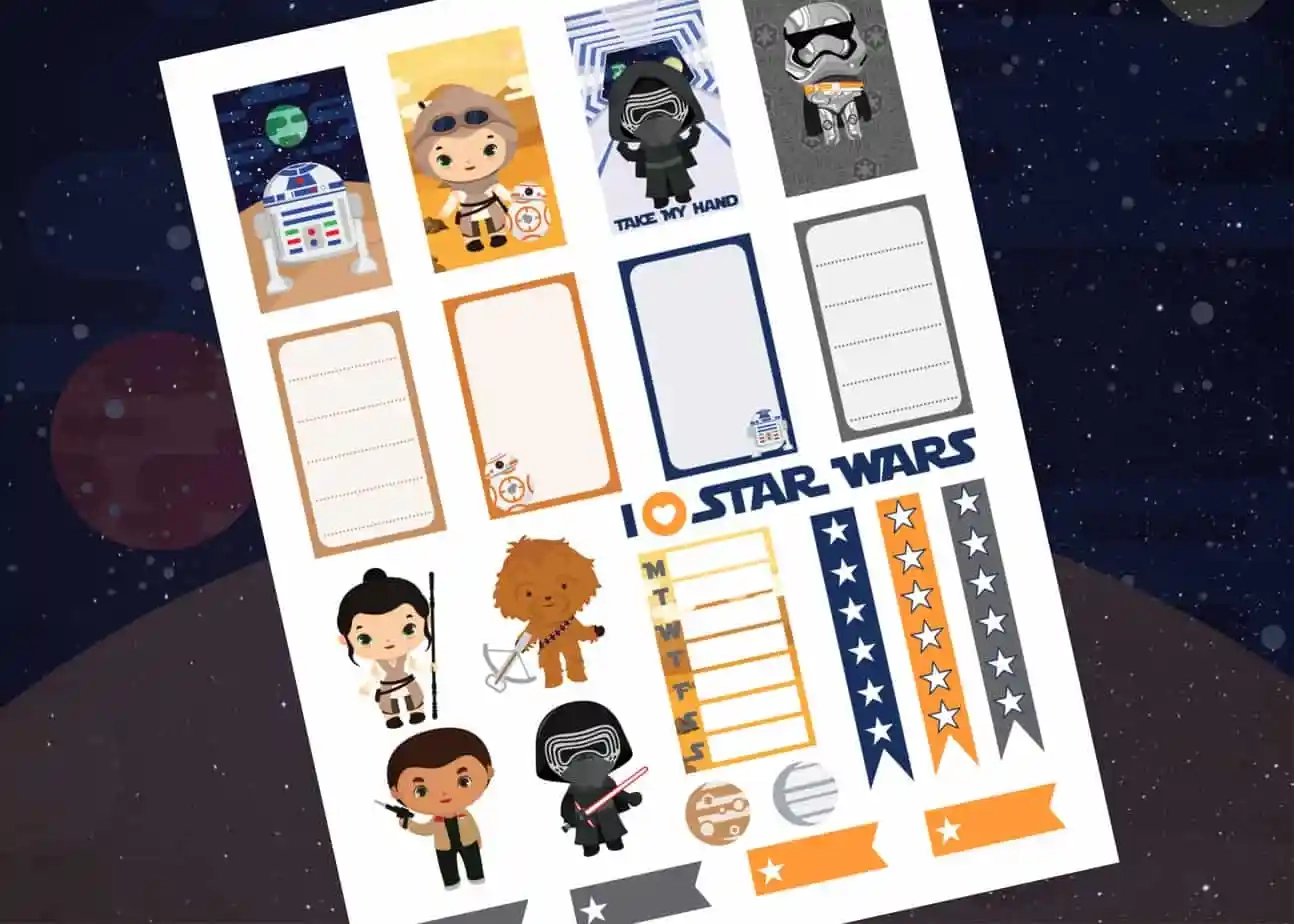 Star Wars Planner Printables Star Wars Planner Printables