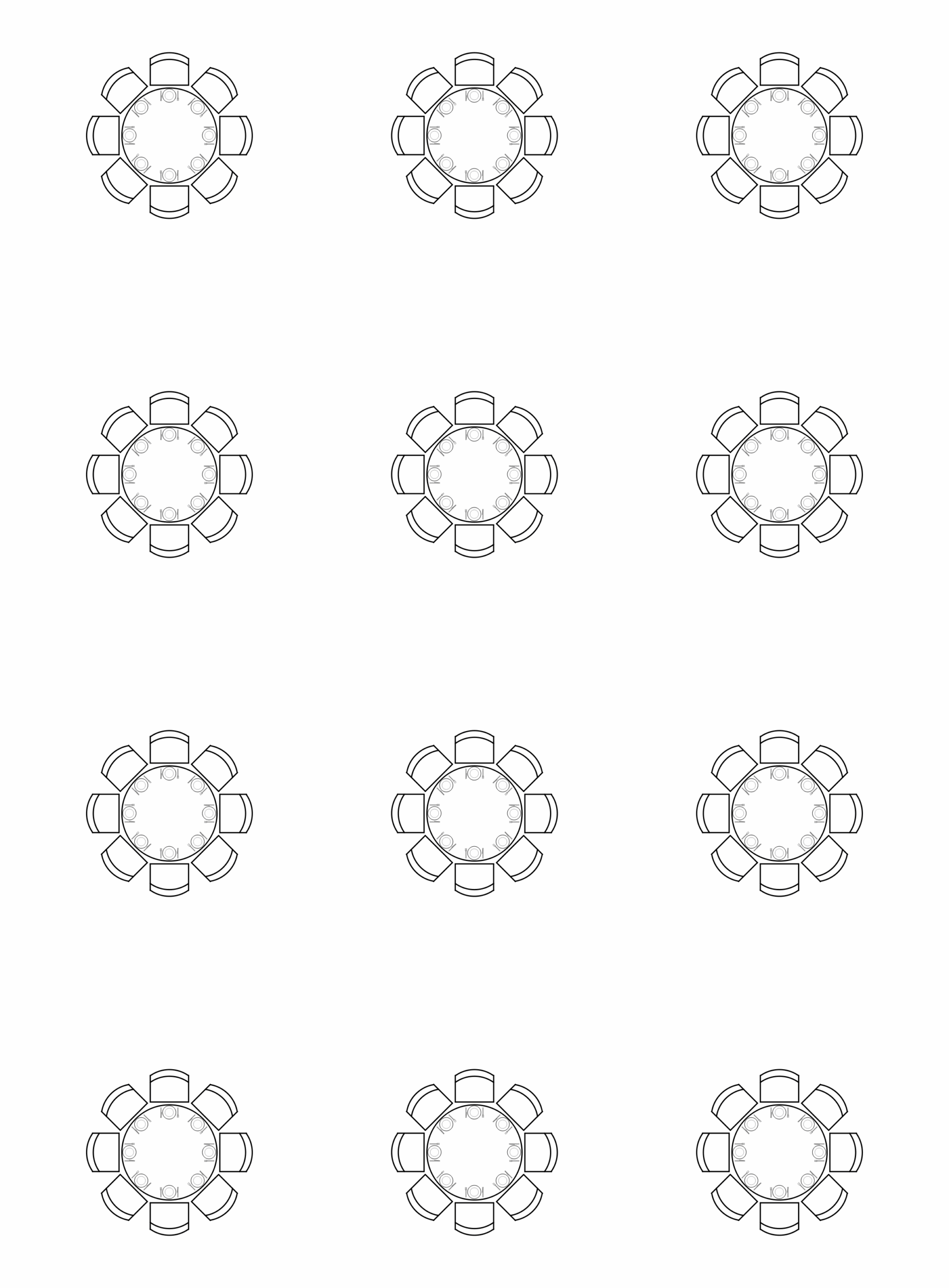 Printable Round Table Seating Chart Template