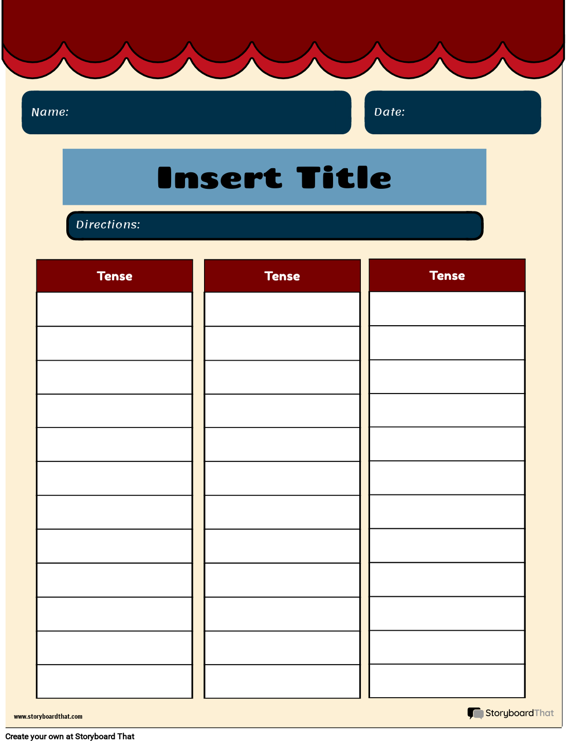 Free Verb Worksheets Create Customize For Educators