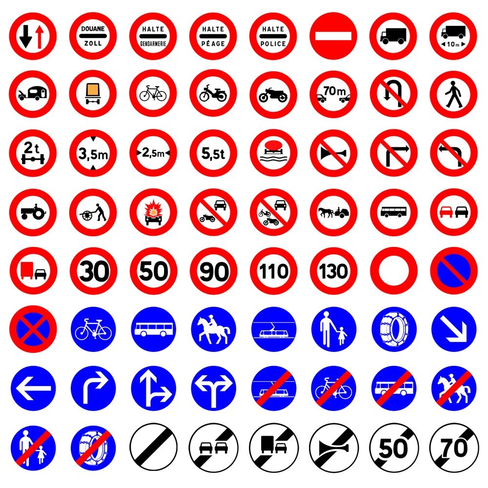 French Road Signs Collection 3D Model 1 3ds max unknown Free3D