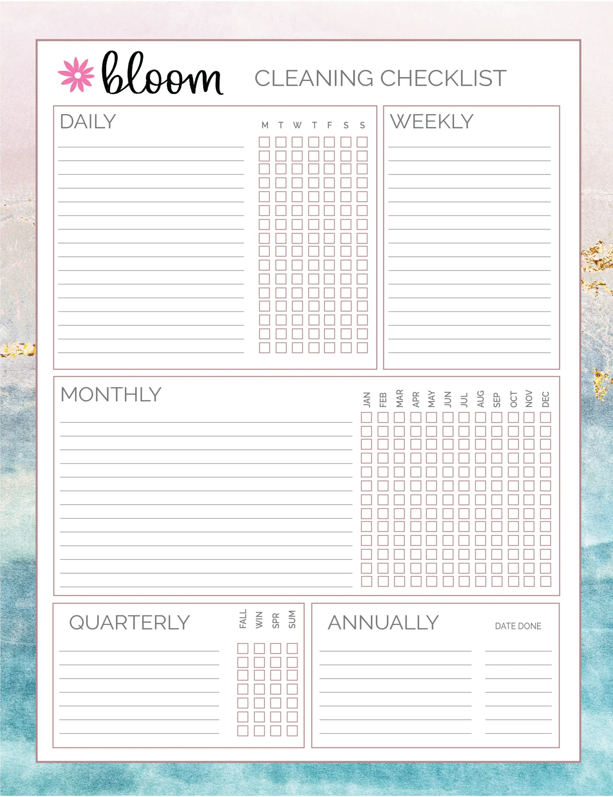 Planner Sheets Free Printable
