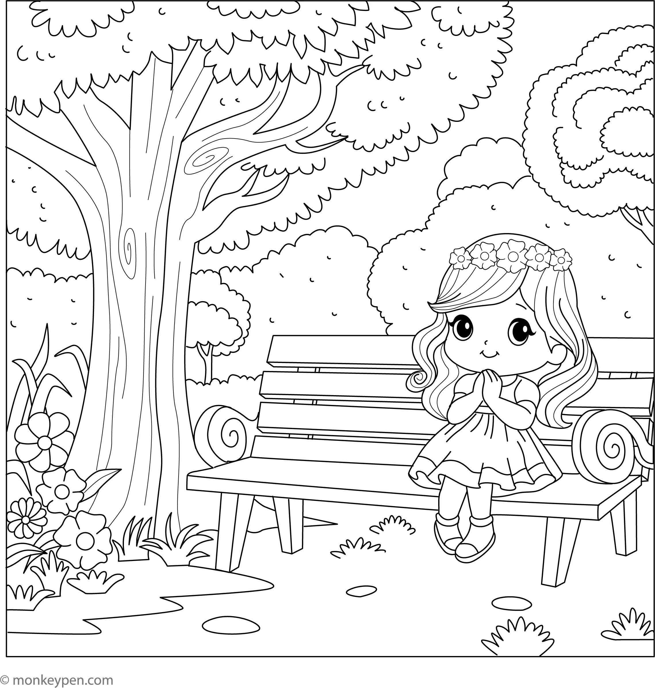 Free Printable Girl Coloring Sheets
