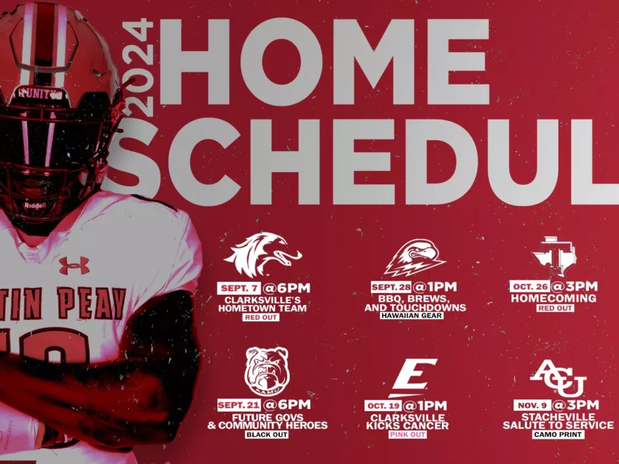 Govs Announce Home Kickoff Times And Game Themes For 2024 Football Season Austin Peay State University Athletics