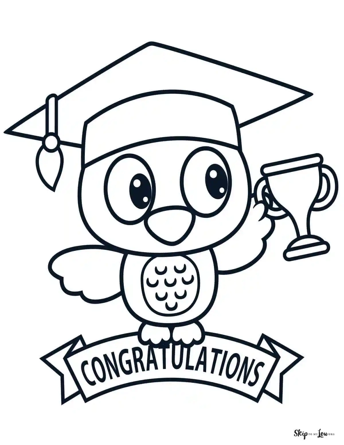 Printable Graduation Coloring Sheets