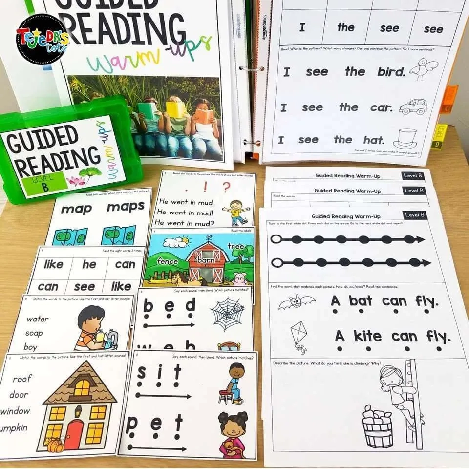 Printable Guided Reading Level B Books