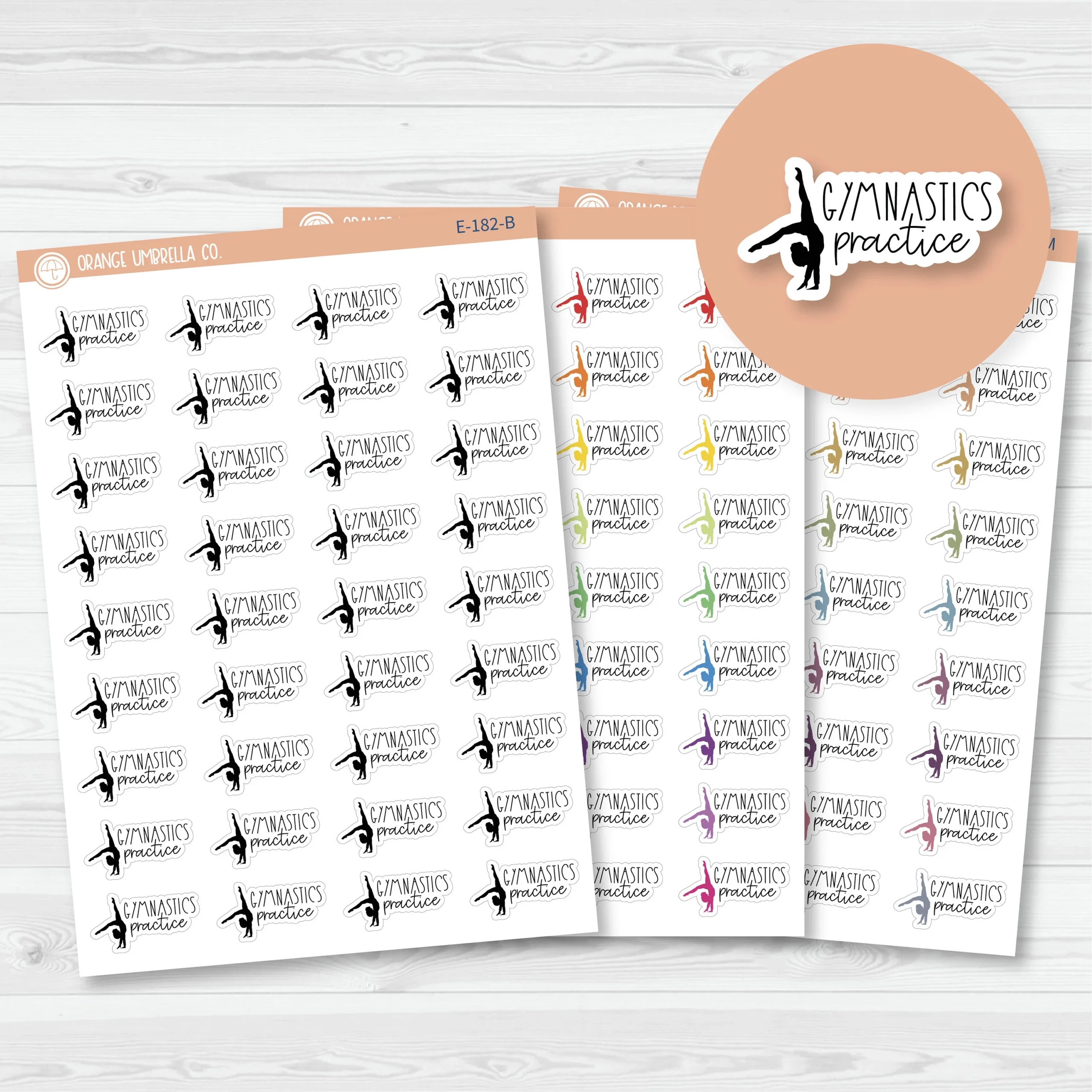 Printable Planner Stickers Gymnastics