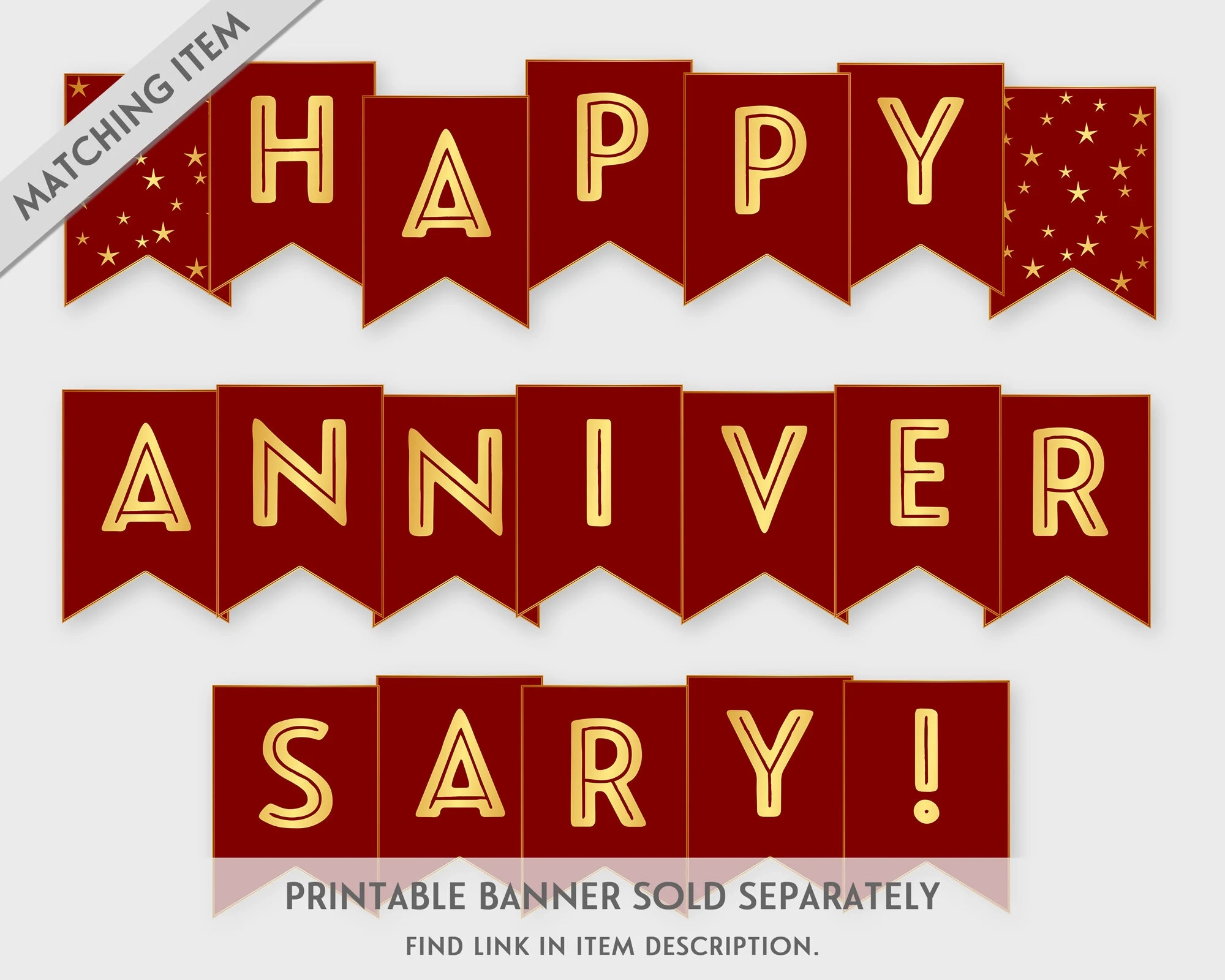 Happy Anniversary Printable Sign