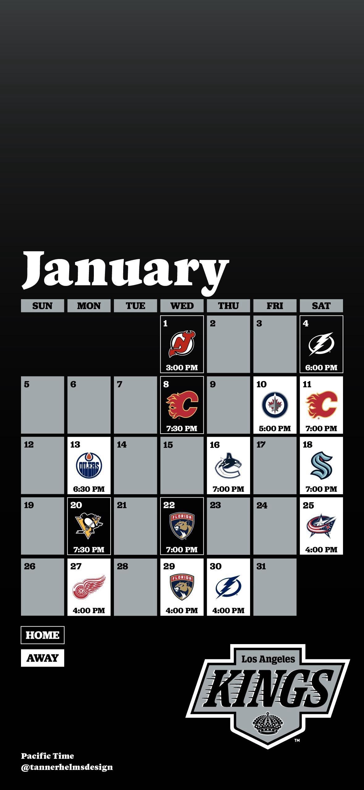 Happy New Year And January Schedule Wallpaper R losangeleskings