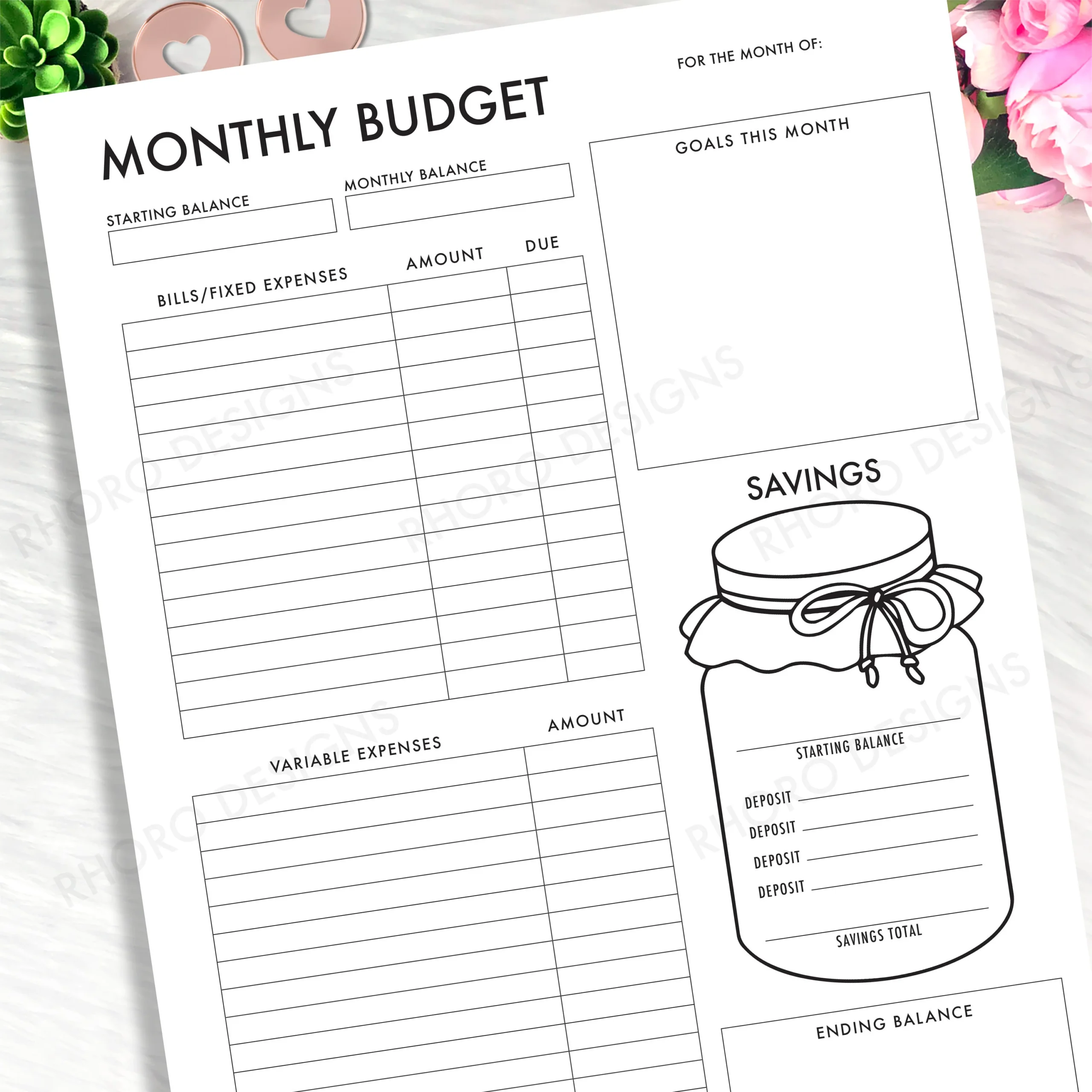 Happy Planner Budget Printable Monthly Budget Happy Planner Big Budget Inserts Monthly Budget Printable Happy Planner Budget Inserts Etsy