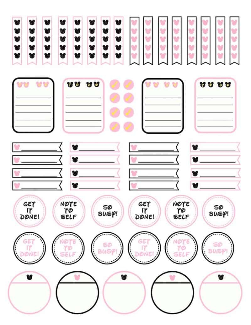 Cute Planner Sticker Printables