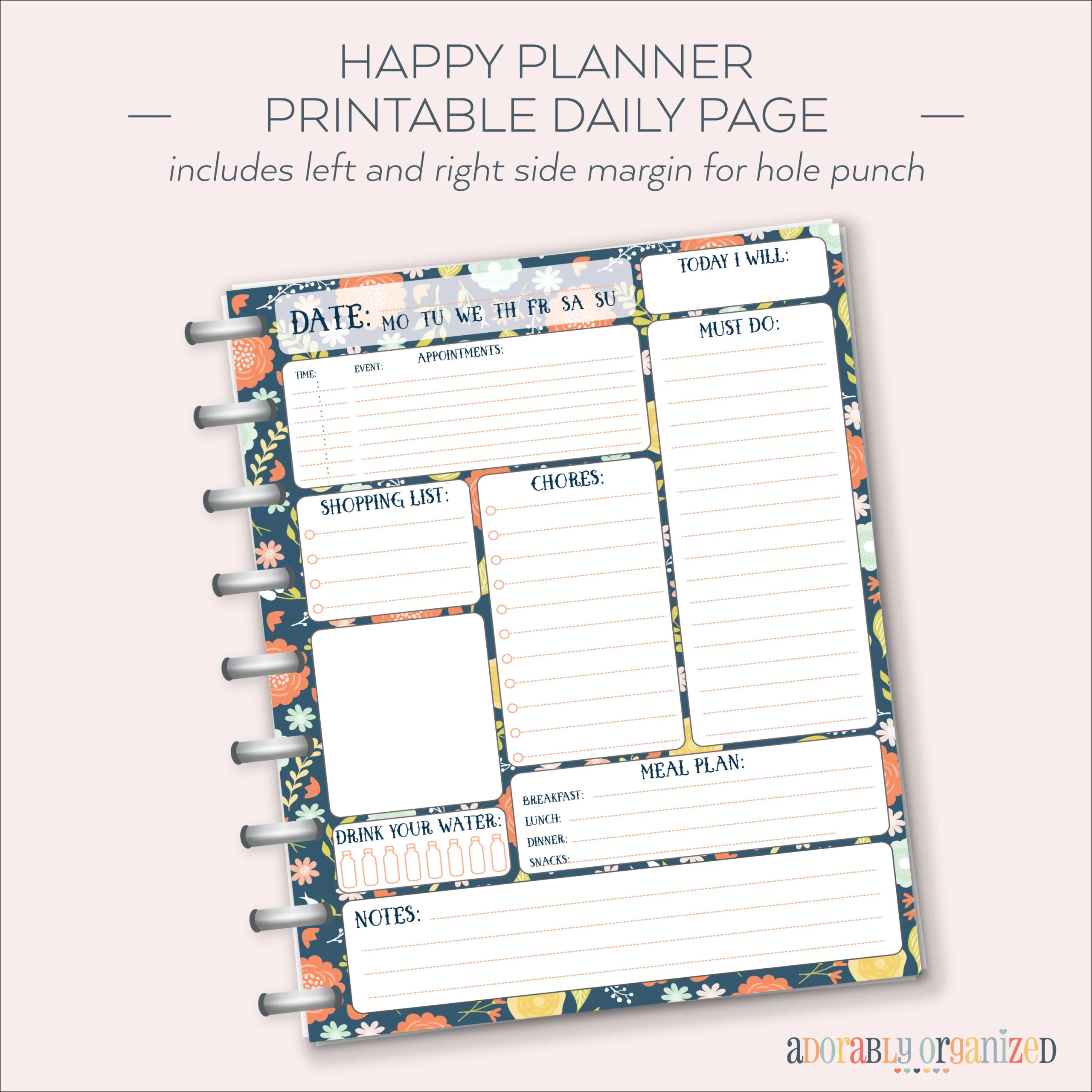 Printable Happy Planner Inserts