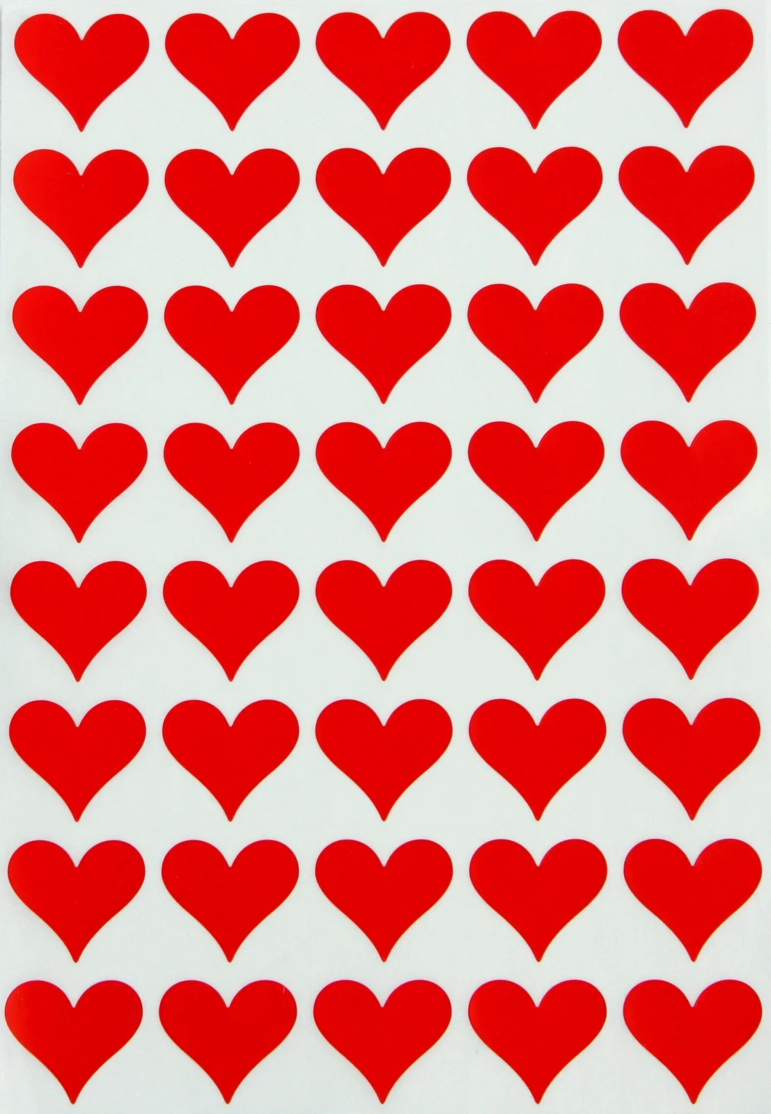 Heart Shaped Stickers Red Hearts Envelope Seals One Size Royal Green 200 Pack Walmart