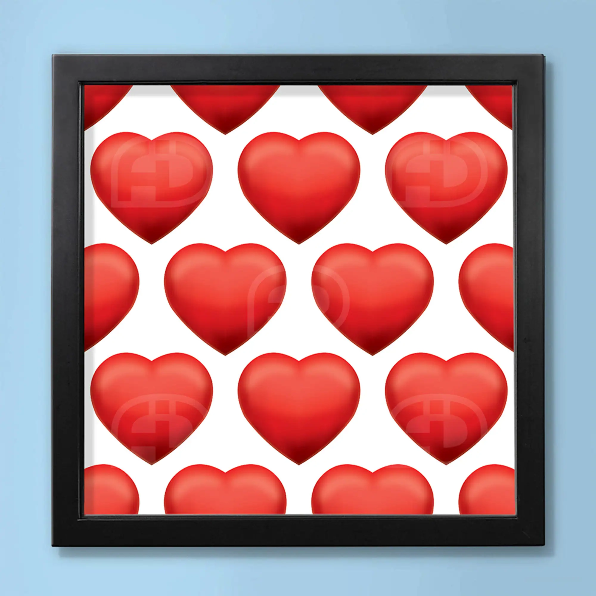 Hearts repeat Red Hearts Repeating Hearts Heart Pattern Isolated Hearts On White black Valentines Day Heart Series Printable Art Etsy