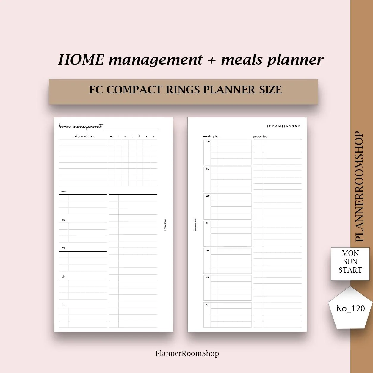 Printable Planner Insert For Home Printable Planner Insert For Home