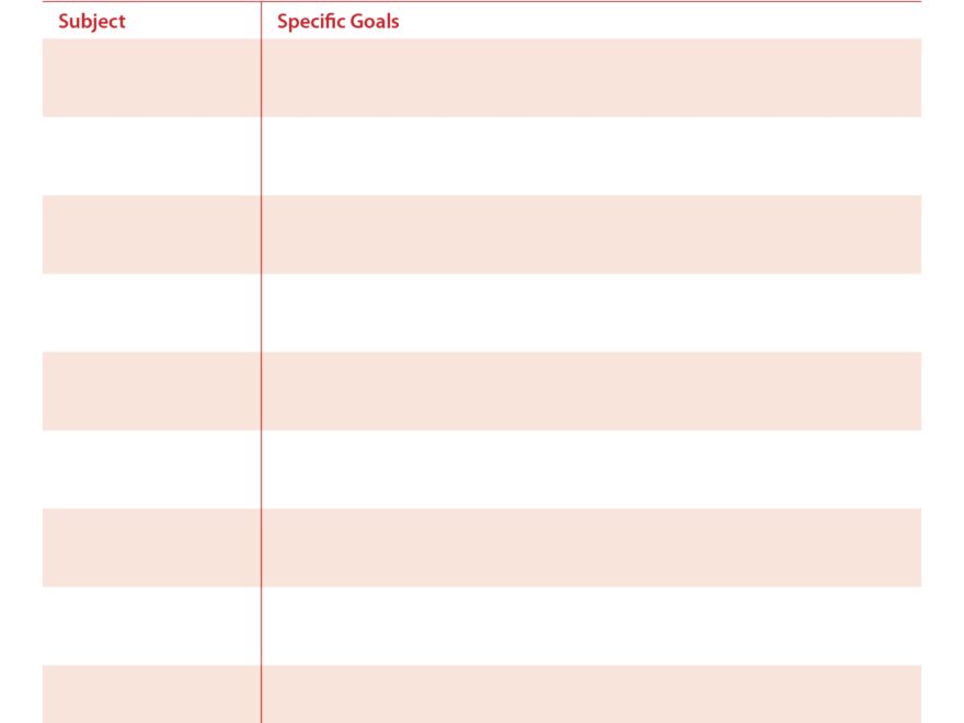 Homeschool Printable Schedules Planners Academic Goals For The Year